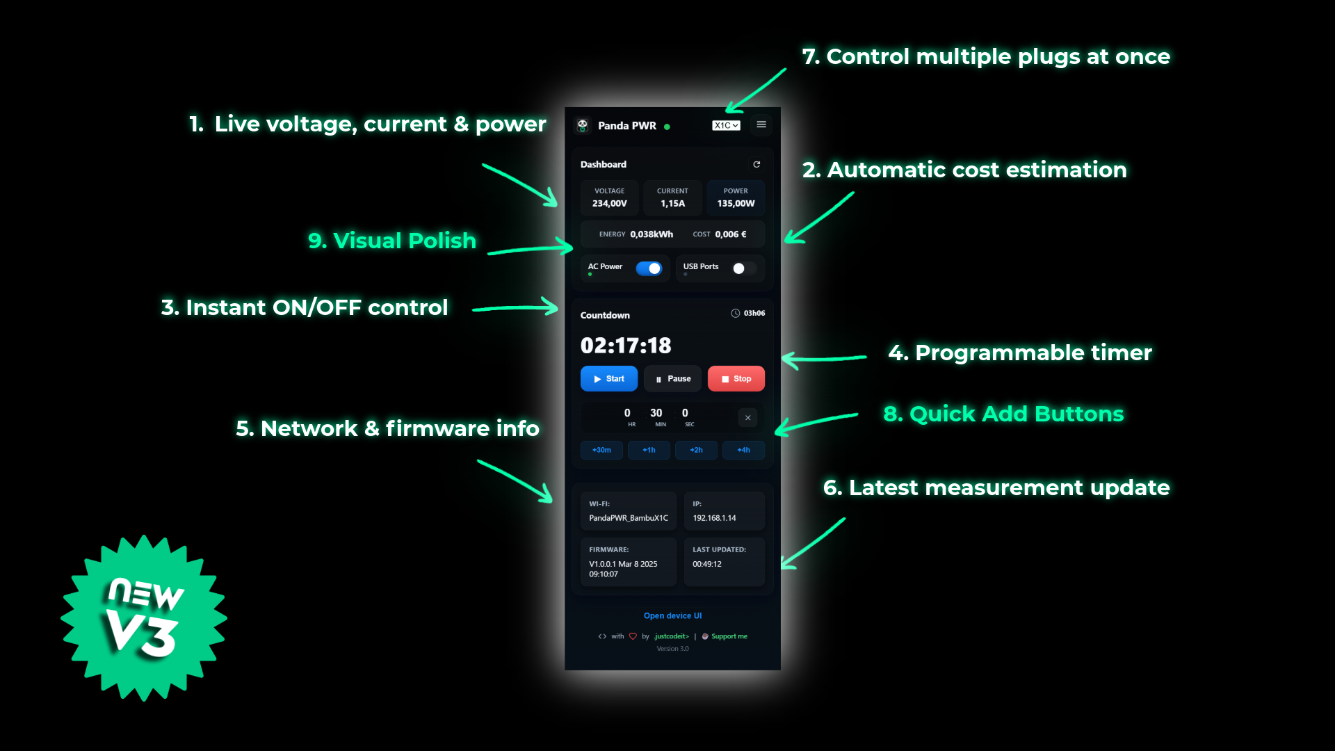 Panda PWR Timer v3.0