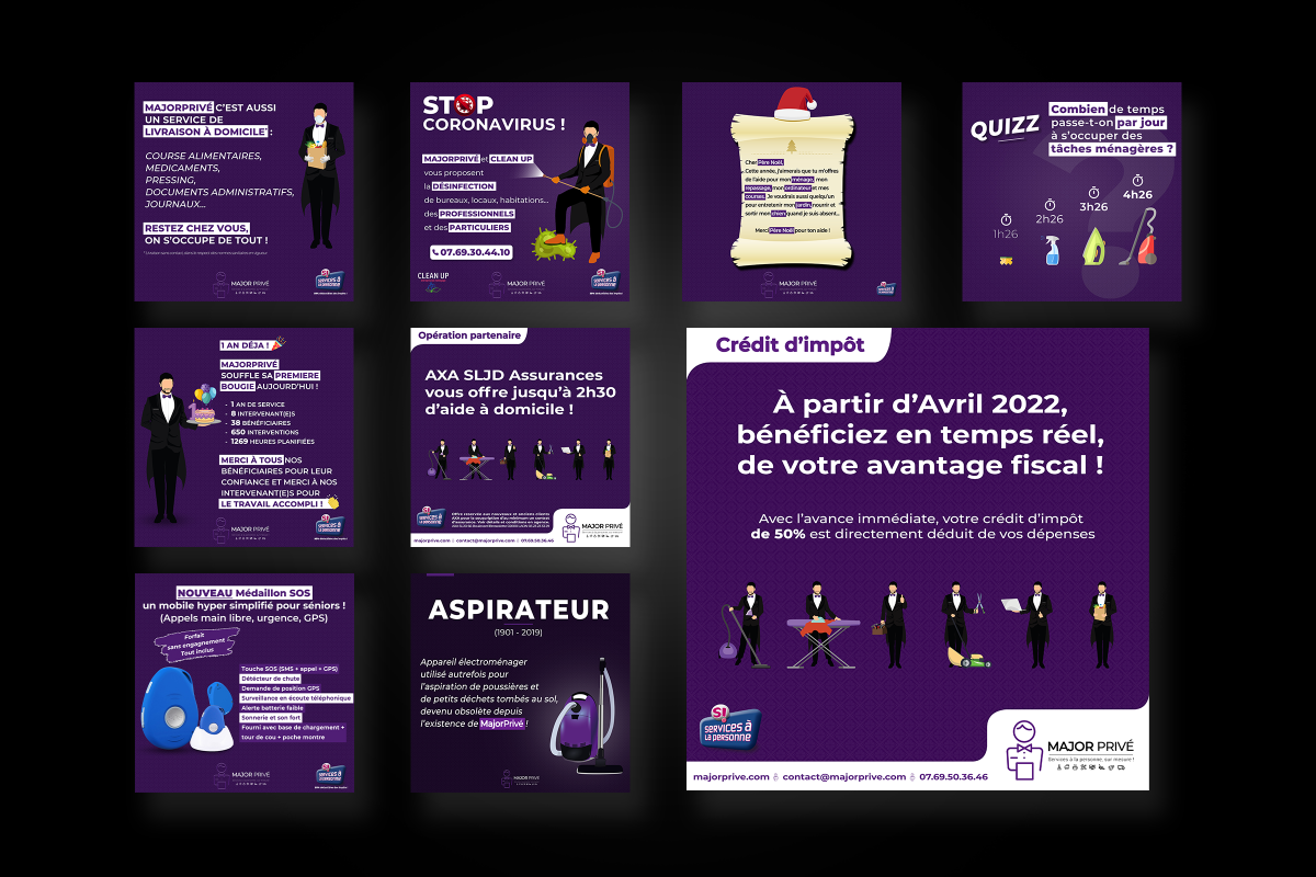 Identité visuelle MajorPrivé/MajorPrivé Business