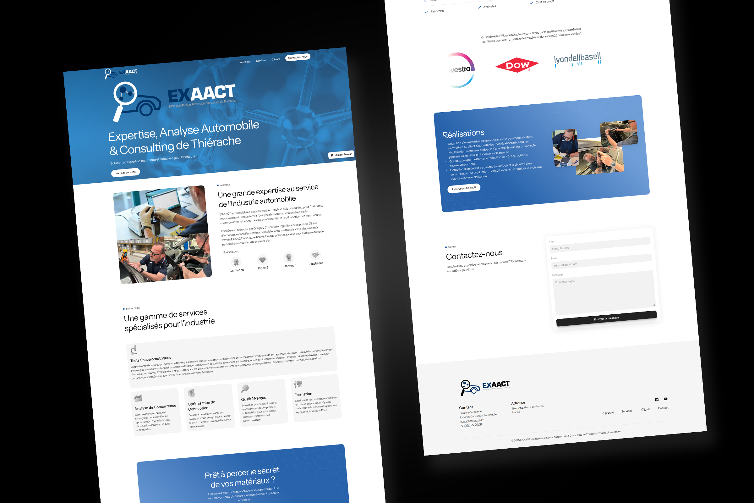 Projet Exaact - Identité Visuelle & Digital