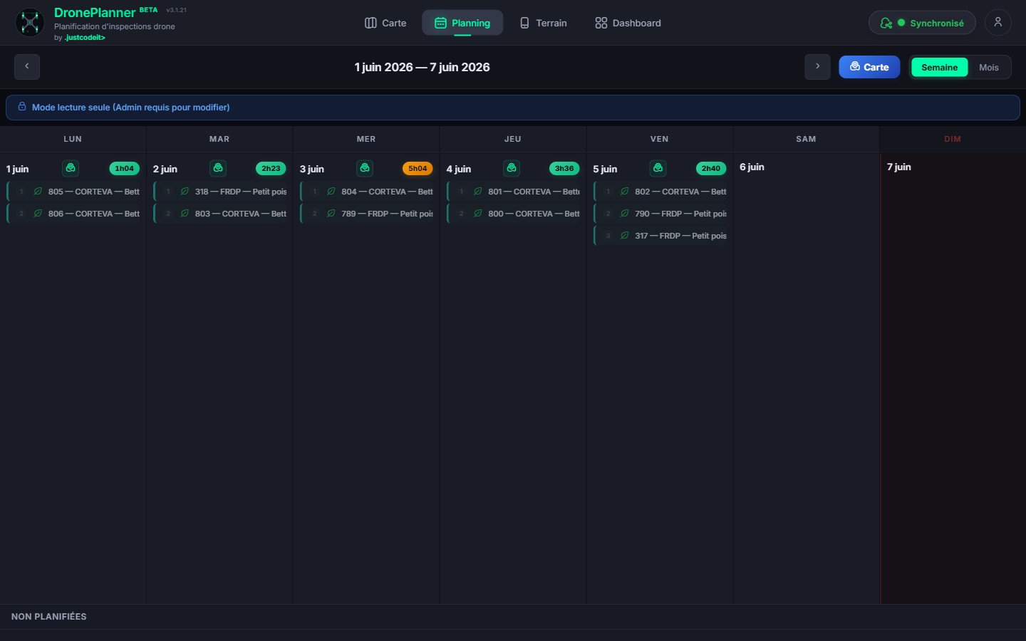 DronePlanner - Planification des missions par glisser-déposer