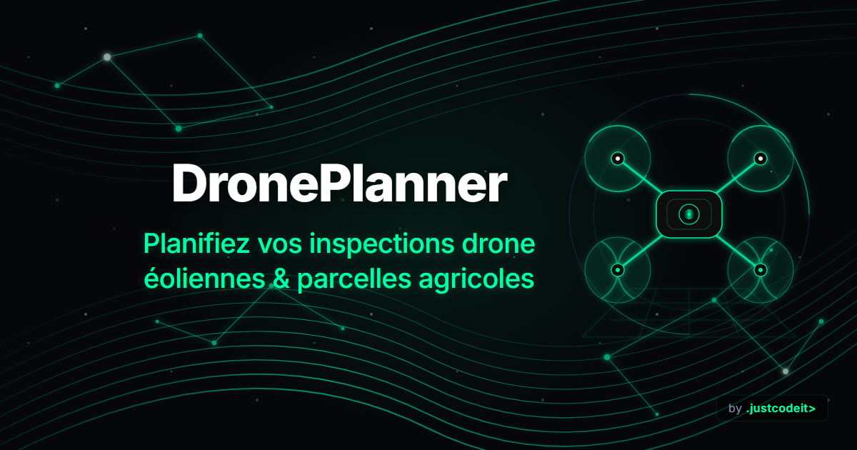 DronePlanner - Planification d'inspections drone d'éoliennes et de parcelles